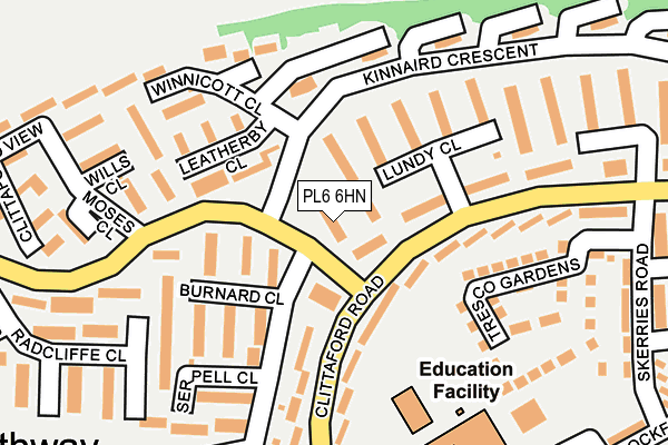 PL6 6HN map - OS OpenMap – Local (Ordnance Survey)