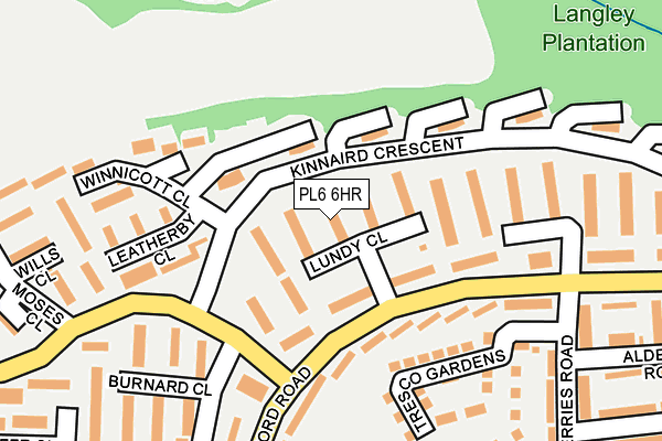 PL6 6HR map - OS OpenMap – Local (Ordnance Survey)