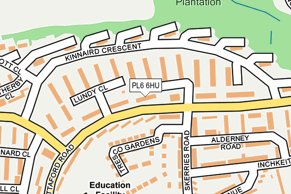 PL6 6HU map - OS OpenMap – Local (Ordnance Survey)