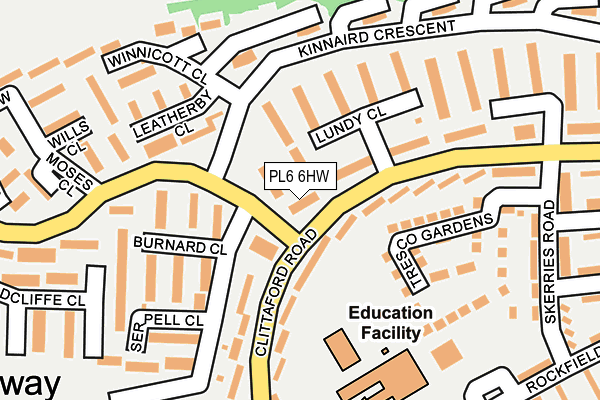 PL6 6HW map - OS OpenMap – Local (Ordnance Survey)