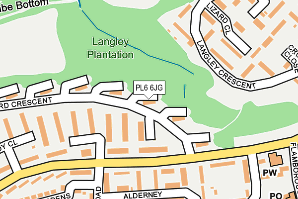 PL6 6JG map - OS OpenMap – Local (Ordnance Survey)