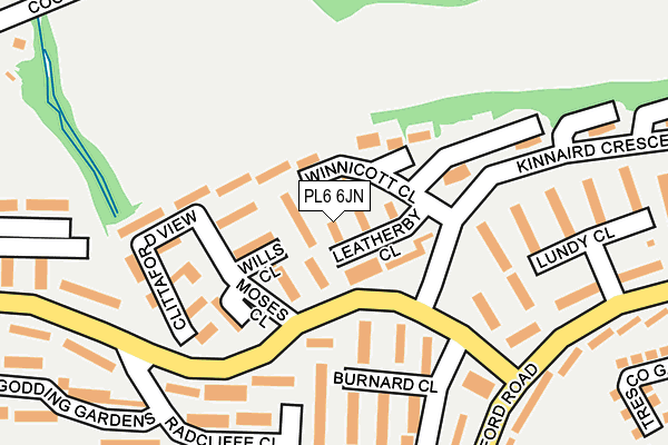 PL6 6JN map - OS OpenMap – Local (Ordnance Survey)