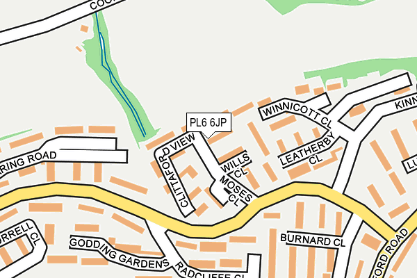 PL6 6JP map - OS OpenMap – Local (Ordnance Survey)