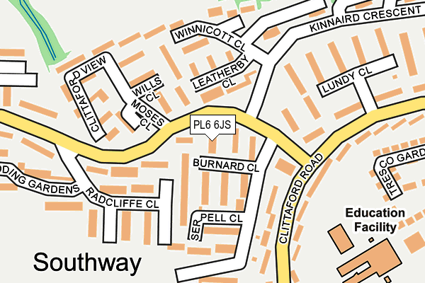 PL6 6JS map - OS OpenMap – Local (Ordnance Survey)