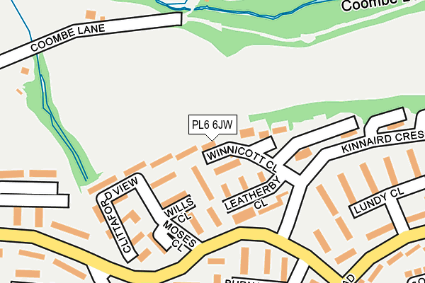 PL6 6JW map - OS OpenMap – Local (Ordnance Survey)