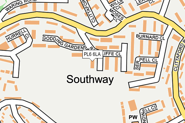 PL6 6LA map - OS OpenMap – Local (Ordnance Survey)