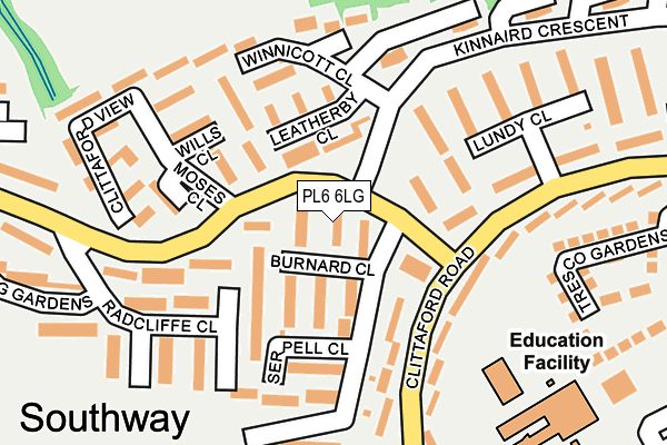 PL6 6LG map - OS OpenMap – Local (Ordnance Survey)