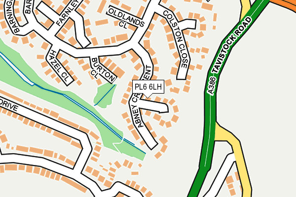 PL6 6LH map - OS OpenMap – Local (Ordnance Survey)