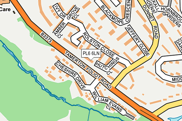 PL6 6LN map - OS OpenMap – Local (Ordnance Survey)