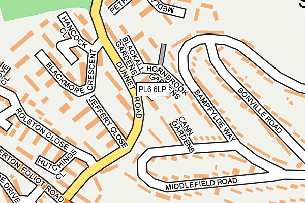 PL6 6LP map - OS OpenMap – Local (Ordnance Survey)
