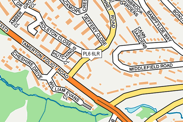 PL6 6LR map - OS OpenMap – Local (Ordnance Survey)