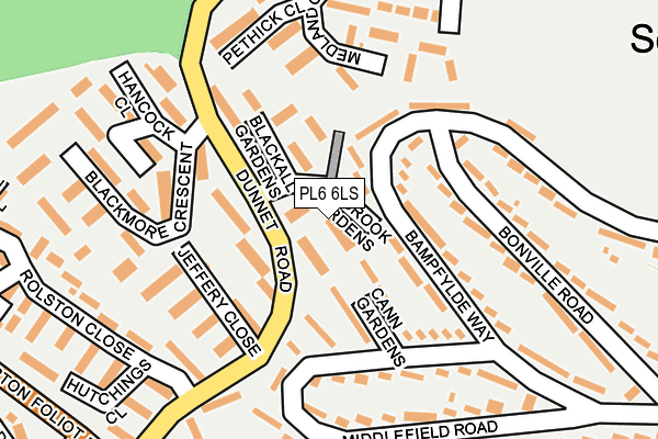 PL6 6LS map - OS OpenMap – Local (Ordnance Survey)