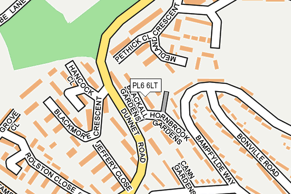PL6 6LT map - OS OpenMap – Local (Ordnance Survey)