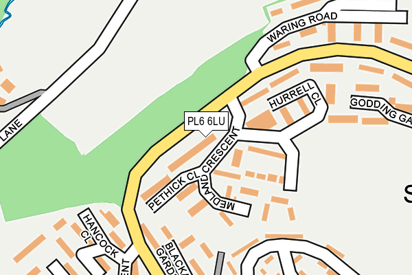 PL6 6LU map - OS OpenMap – Local (Ordnance Survey)