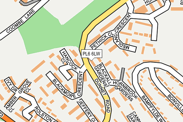 PL6 6LW map - OS OpenMap – Local (Ordnance Survey)
