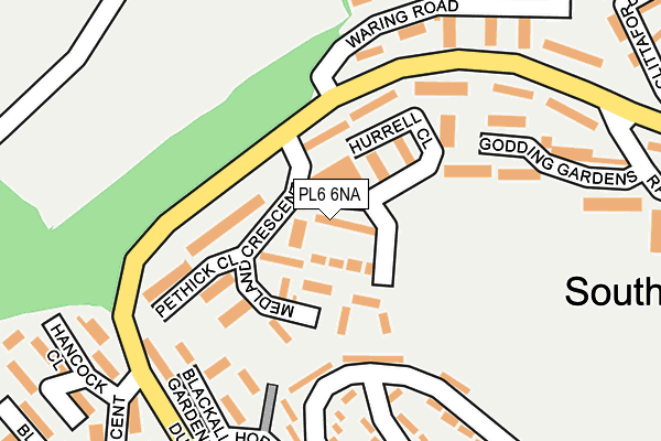 PL6 6NA map - OS OpenMap – Local (Ordnance Survey)