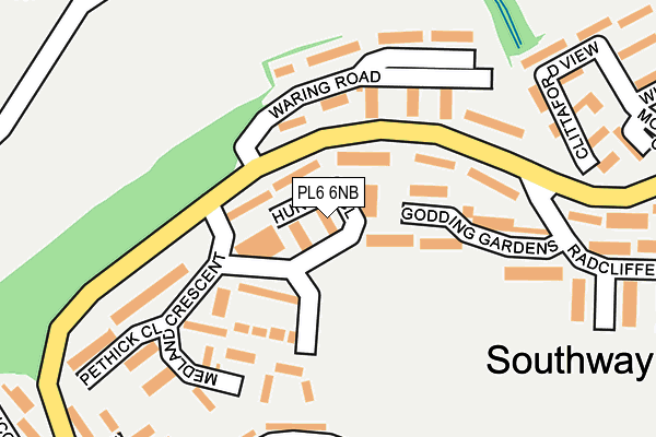 PL6 6NB map - OS OpenMap – Local (Ordnance Survey)