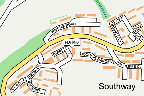 PL6 6ND map - OS OpenMap – Local (Ordnance Survey)