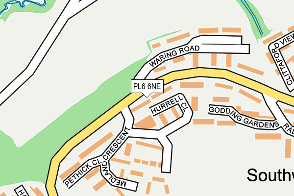 PL6 6NE map - OS OpenMap – Local (Ordnance Survey)
