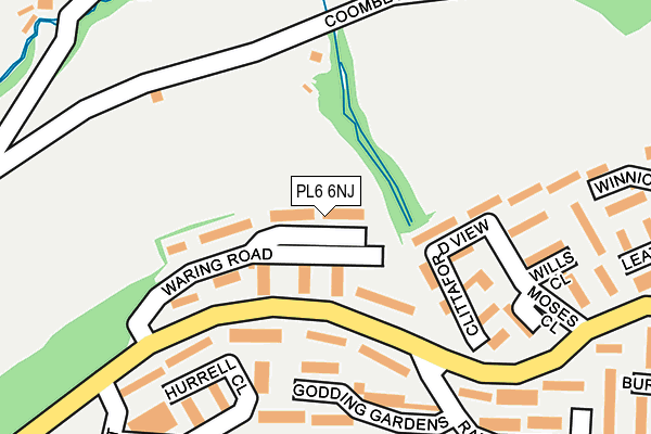PL6 6NJ map - OS OpenMap – Local (Ordnance Survey)