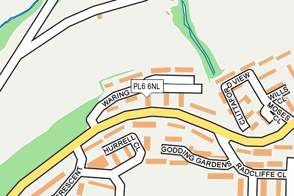 PL6 6NL map - OS OpenMap – Local (Ordnance Survey)