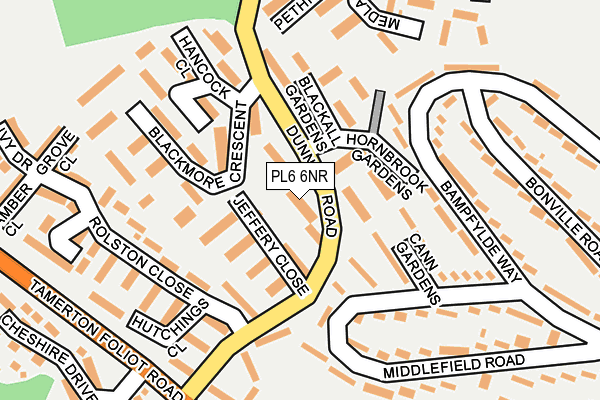 PL6 6NR map - OS OpenMap – Local (Ordnance Survey)