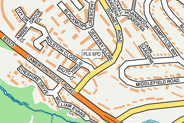 PL6 6PD map - OS OpenMap – Local (Ordnance Survey)