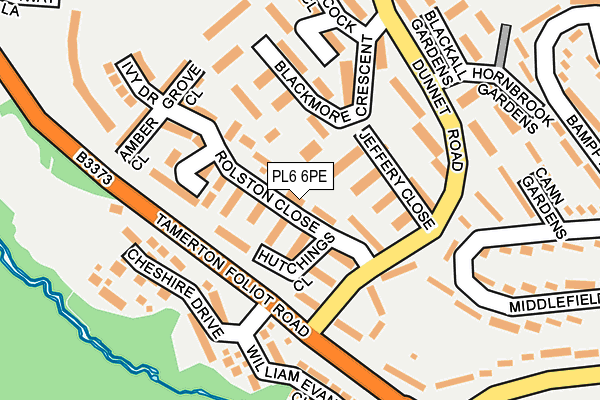 PL6 6PE map - OS OpenMap – Local (Ordnance Survey)