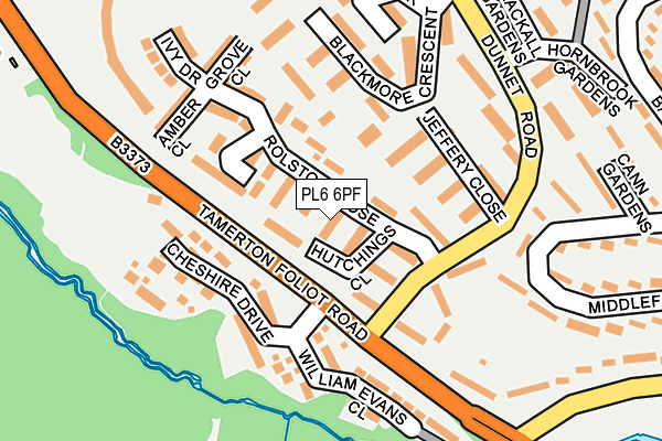 PL6 6PF map - OS OpenMap – Local (Ordnance Survey)