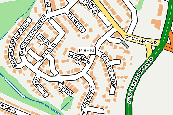 PL6 6PJ map - OS OpenMap – Local (Ordnance Survey)