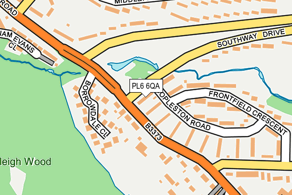 PL6 6QA map - OS OpenMap – Local (Ordnance Survey)