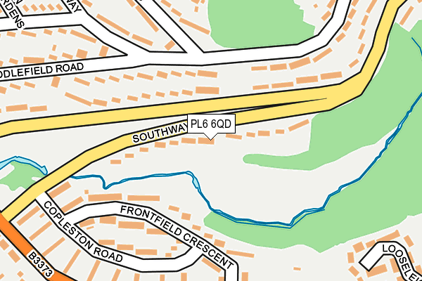 PL6 6QD map - OS OpenMap – Local (Ordnance Survey)