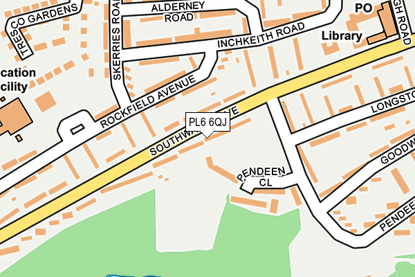 PL6 6QJ map - OS OpenMap – Local (Ordnance Survey)