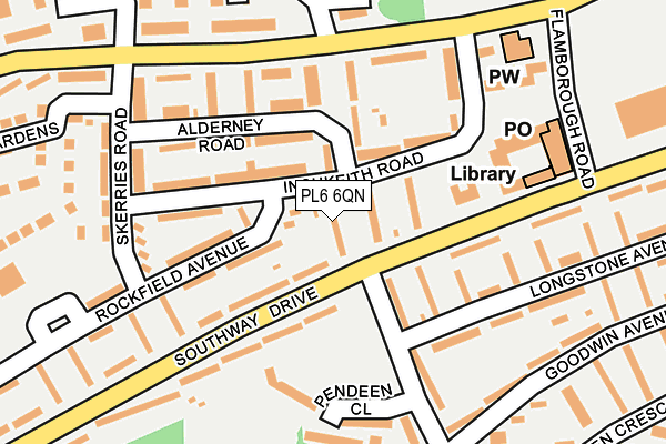 PL6 6QN map - OS OpenMap – Local (Ordnance Survey)