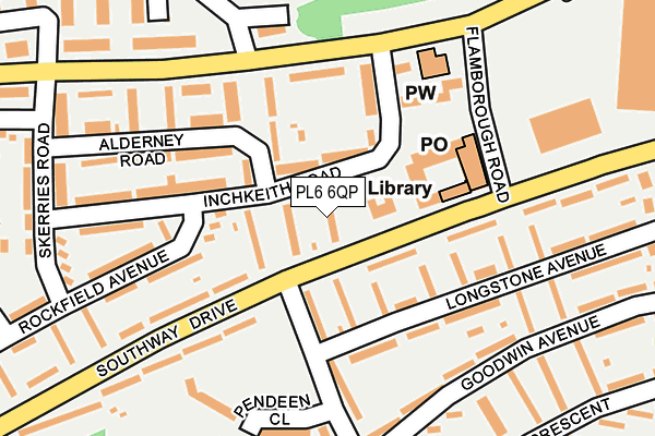 PL6 6QP map - OS OpenMap – Local (Ordnance Survey)