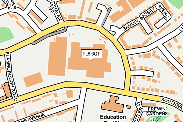 PL6 6QT map - OS OpenMap – Local (Ordnance Survey)