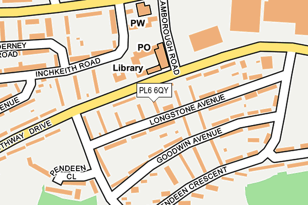 PL6 6QY map - OS OpenMap – Local (Ordnance Survey)