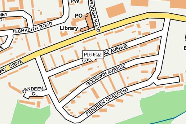 PL6 6QZ map - OS OpenMap – Local (Ordnance Survey)