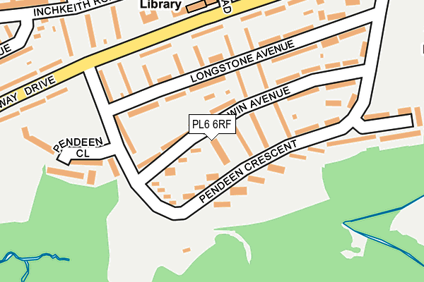 PL6 6RF map - OS OpenMap – Local (Ordnance Survey)