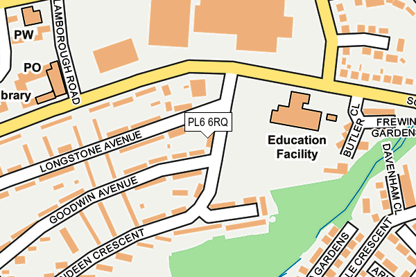 PL6 6RQ map - OS OpenMap – Local (Ordnance Survey)