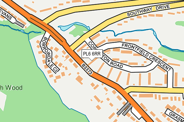 PL6 6RR map - OS OpenMap – Local (Ordnance Survey)