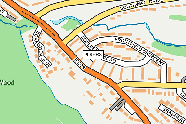 PL6 6RS map - OS OpenMap – Local (Ordnance Survey)
