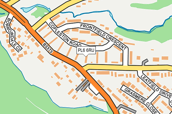 PL6 6RU map - OS OpenMap – Local (Ordnance Survey)
