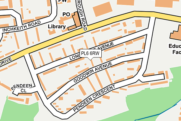 PL6 6RW map - OS OpenMap – Local (Ordnance Survey)