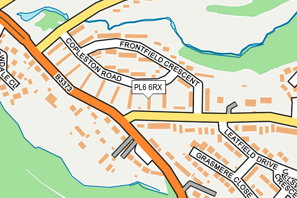 PL6 6RX map - OS OpenMap – Local (Ordnance Survey)
