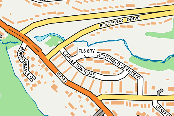 PL6 6RY map - OS OpenMap – Local (Ordnance Survey)