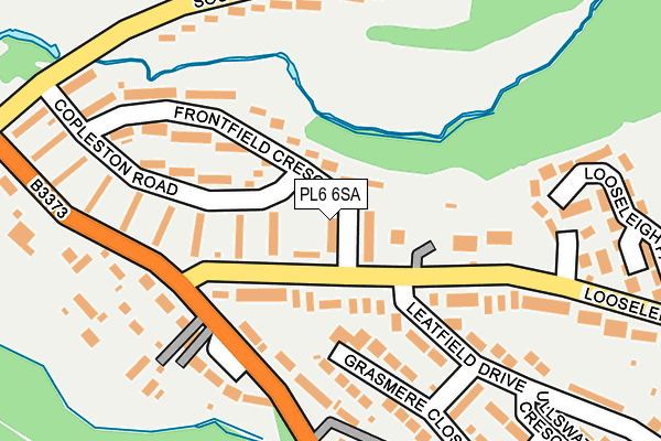 PL6 6SA map - OS OpenMap – Local (Ordnance Survey)