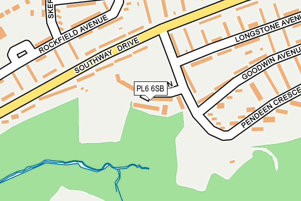 PL6 6SB map - OS OpenMap – Local (Ordnance Survey)