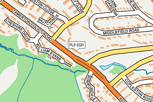 PL6 6SH map - OS OpenMap – Local (Ordnance Survey)