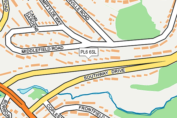 PL6 6SL map - OS OpenMap – Local (Ordnance Survey)
